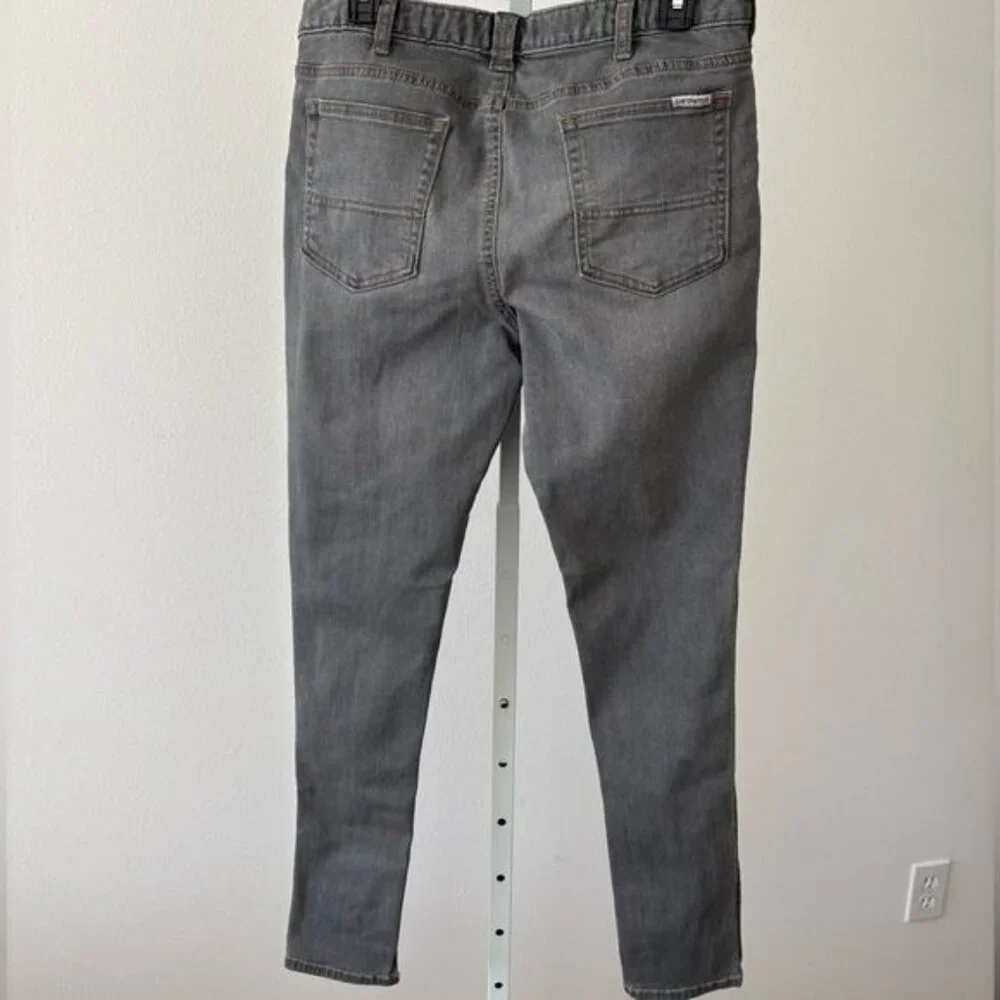 Carhartt Layton Jeans Women’s 12 Slim Fit Gray Streetwear Festival Minimalist - Picture 4 of 12